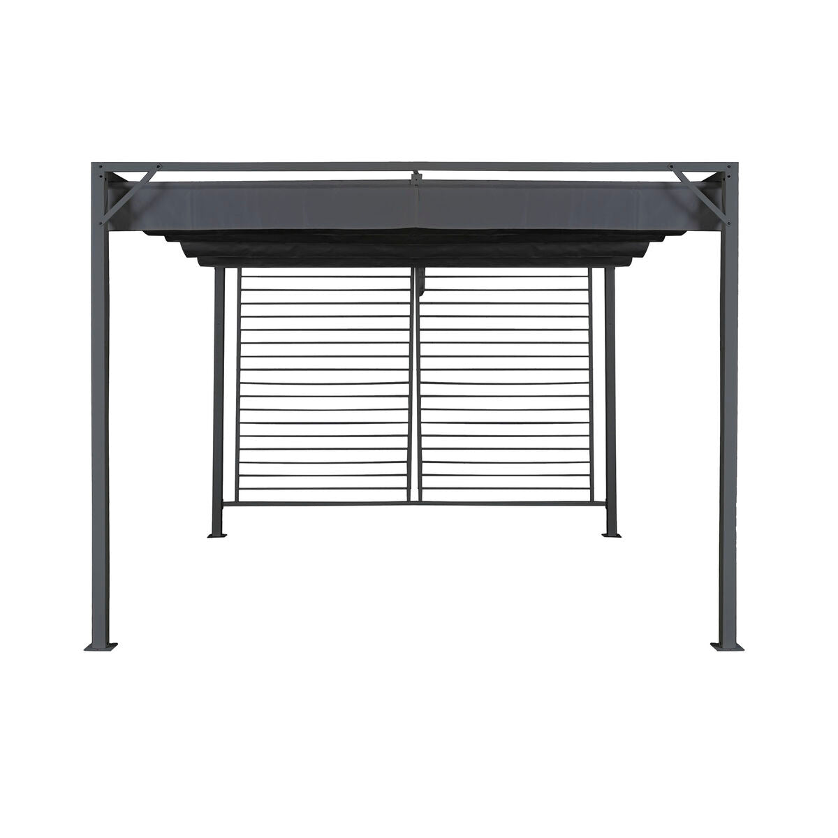 Pergola DKD Home Decor Grey 300 x 300 x 230 cm Steel