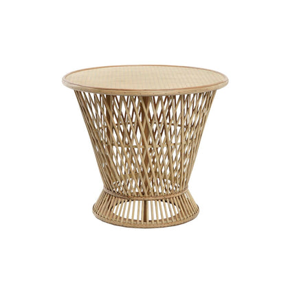 Side table DKD Home Decor Light brown Bamboo 60 x 60 x 52 cm