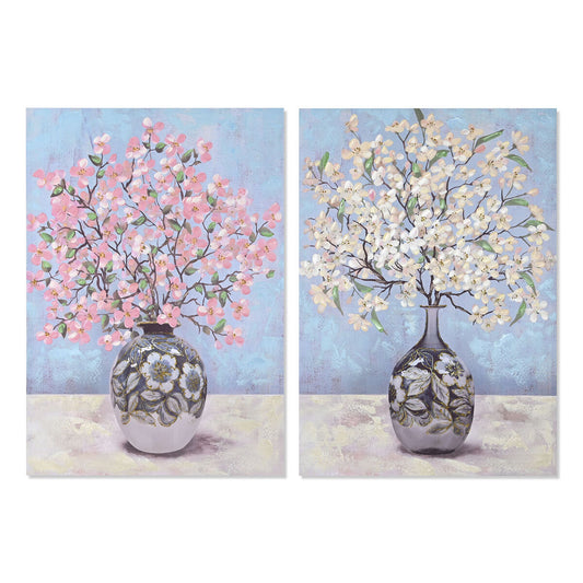 Painting DKD Home Decor Vase Traditional 70 x 3 x 100 cm (2 Units) DKD Home Decor