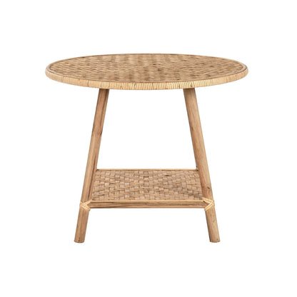 Side table DKD Home Decor 61 x 61 x 46 cm 61 x 61 x 49 cm Brown Rattan