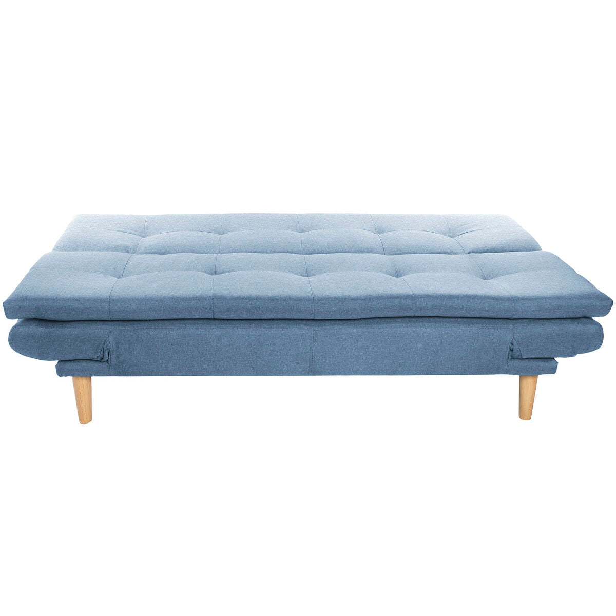 Sofa DKD Home Decor Blue Sky blue Natural Wood Scandi 180 x 85 x 83 cm