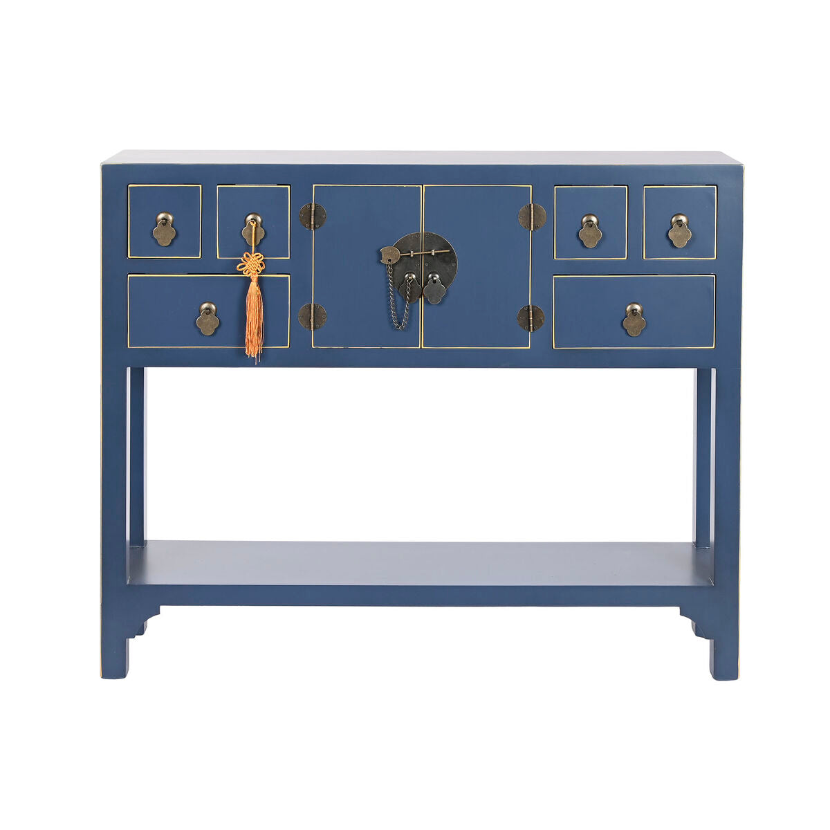 Occasional Furniture DKD Home Decor Blue Golden Fir MDF Wood 95 x 24 x 79 cm