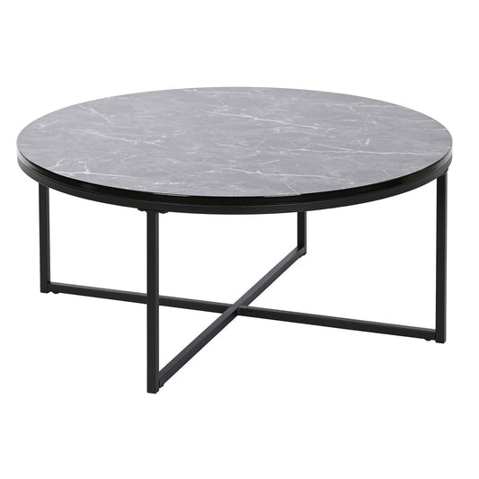 Centre Table DKD Home Decor Metal MDF Wood 80 x 80 x 35 cm