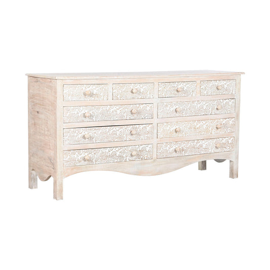 Chest of drawers Home ESPRIT White Natural Mango wood MDF Wood 145 x 41 x 75 cm Home ESPRIT