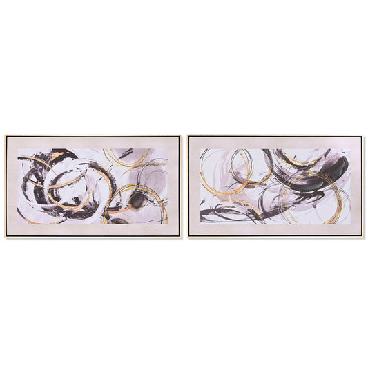 Painting Home ESPRIT Abstract Modern 95 x 3 x 55 cm (2 Units)