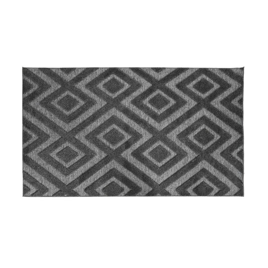 Carpet Home ESPRIT Dark grey 175 x 100 x 1 cm Home ESPRIT