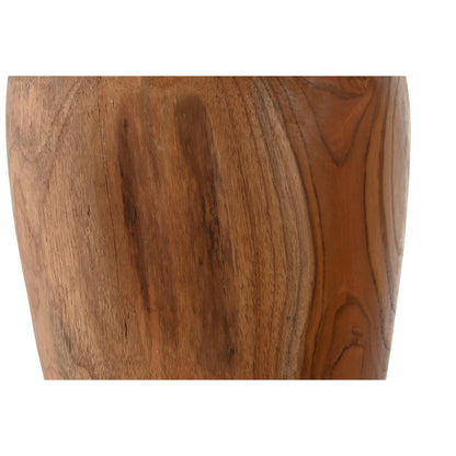 Vase Home ESPRIT Natural Dark brown Teak 25 x 25 x 40 cm Home ESPRIT