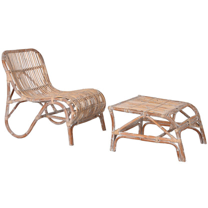 Sun-lounger Home ESPRIT Stripped 66 x 145 x 77 cm