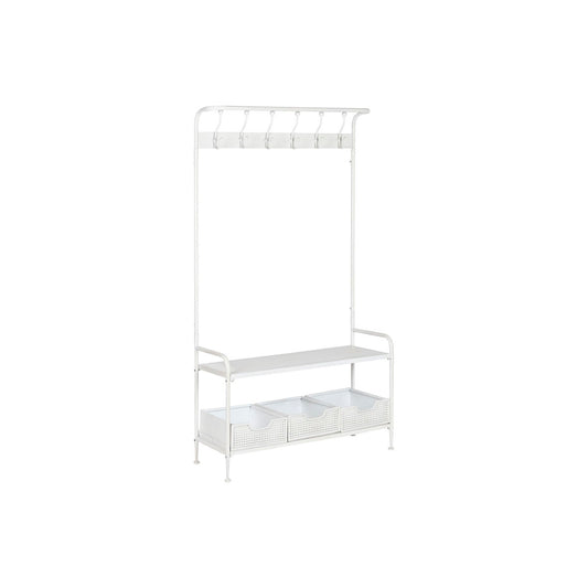 Hall Table with Drawers Home ESPRIT White Metal 110 x 36 x 186 cm Home ESPRIT