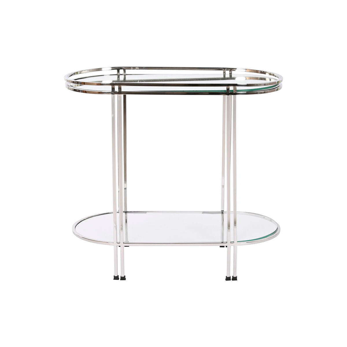 Side table Home ESPRIT Silver Steel Mirror 70 x 35 x 63 cm