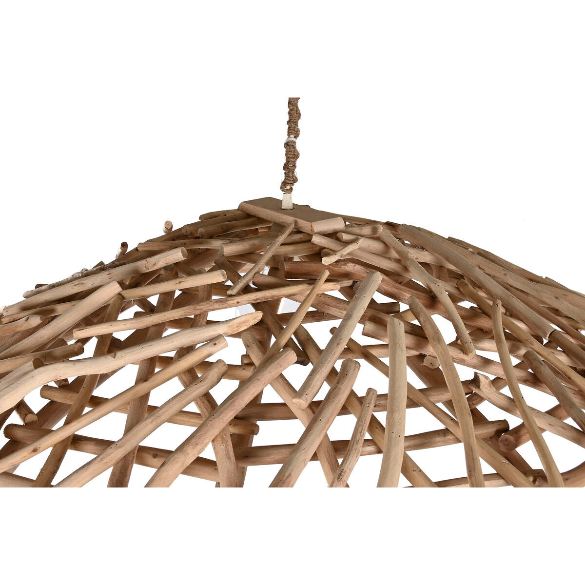 Ceiling Light Home ESPRIT Natural Wood Eucalyptus wood 50 W 100 x 100 x 18 cm