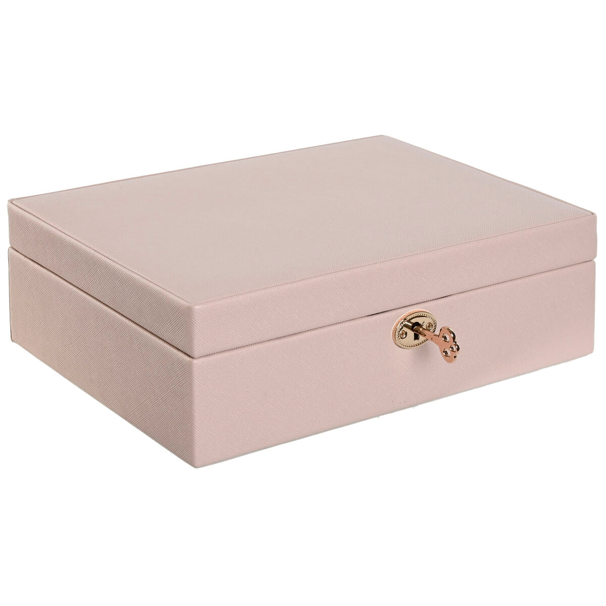 Jewelry box Home ESPRIT Light Pink 27 x 19 x 9 cm Home ESPRIT