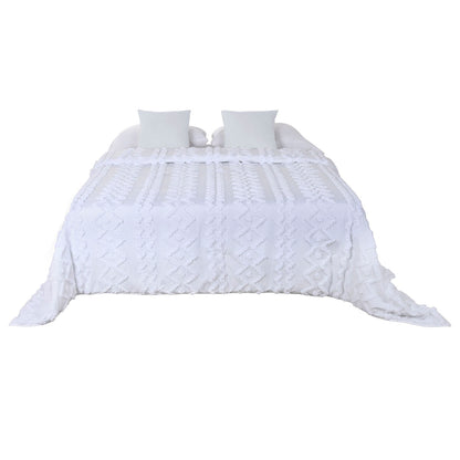 Bedspread (quilt) Home ESPRIT White 240 x 260 cm