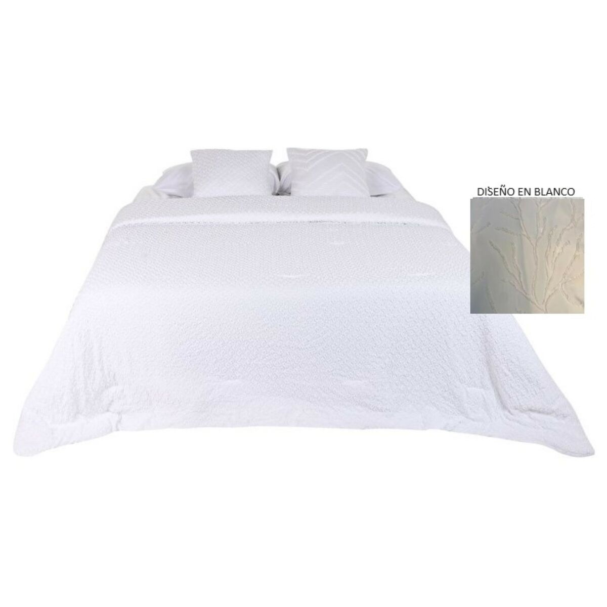 Bedspread (quilt) Home ESPRIT White 180 x 260 cm