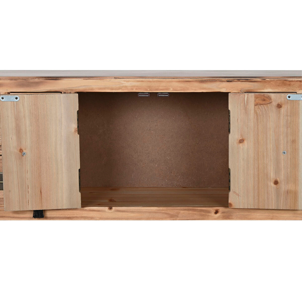 Console Home ESPRIT Black Fir MDF Wood 96 x 24 x 79 cm