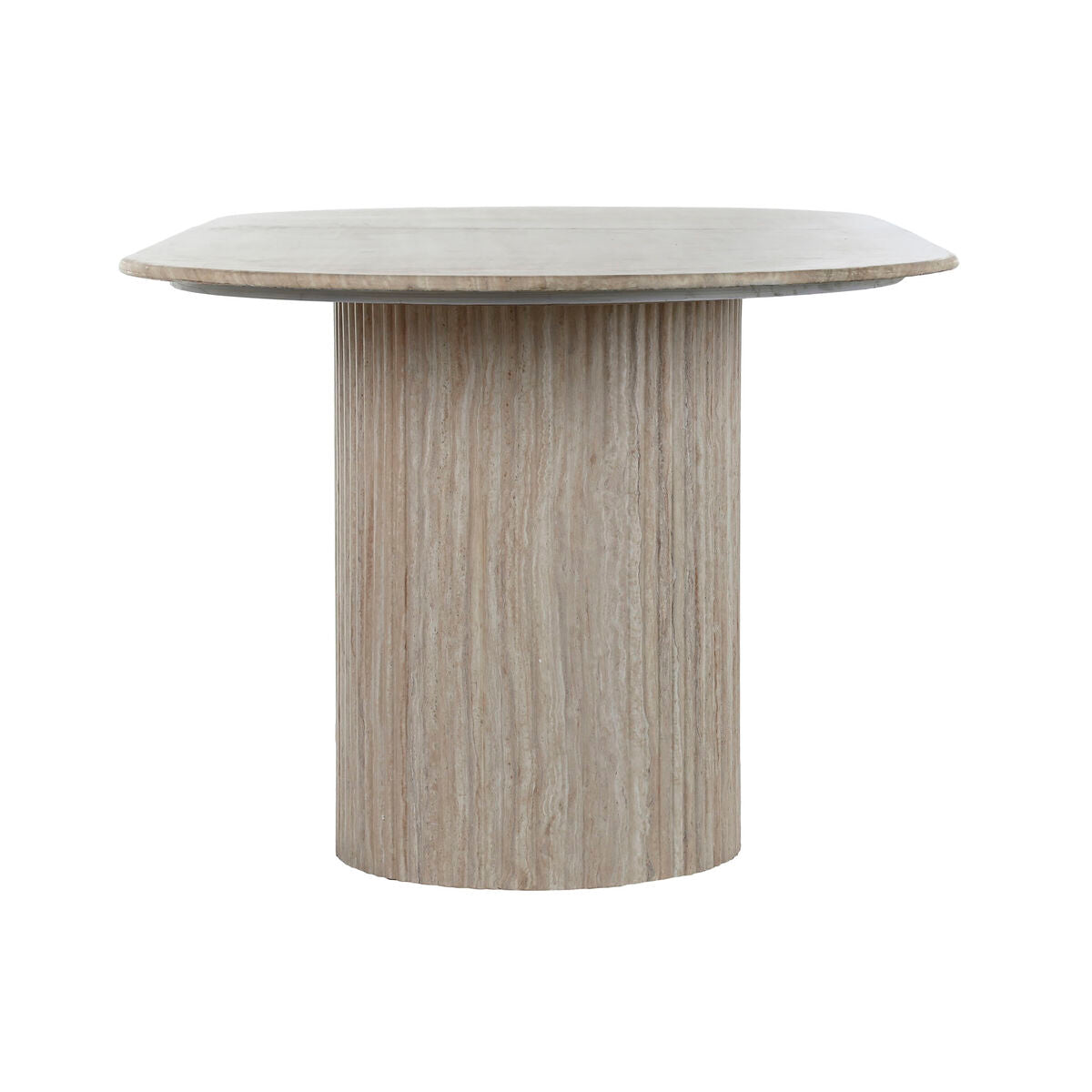 Dining Table Home ESPRIT White Beige Granite MDF Wood 220 x 100 x 75 cm