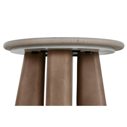 Side table Home ESPRIT Wood Marble 40 x 40 x 51 cm