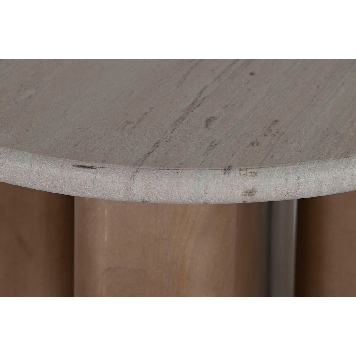 Side table Home ESPRIT Wood Marble 40 x 40 x 51 cm