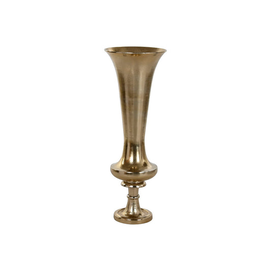 Vase Home ESPRIT Golden Aluminium Modern Wineglass 28,5 X 28,5 X 81 cm