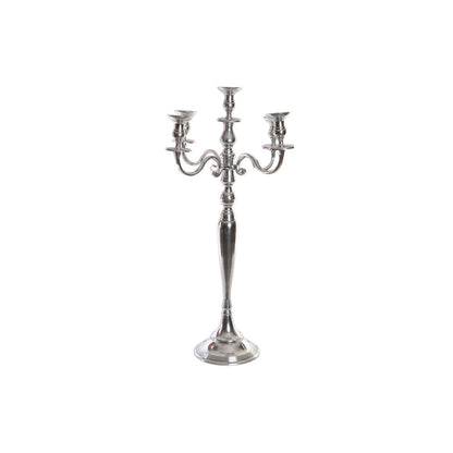 Candle Holder Home ESPRIT Silver Aluminium Chromed 42 x 42 x 70 cm