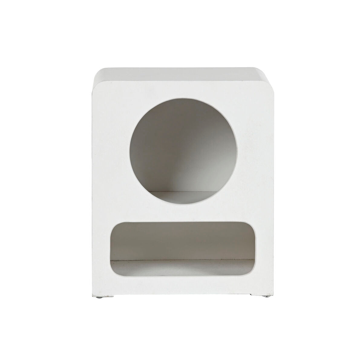 Nightstand Home ESPRIT White MDF Wood 40 x 30 x 48 cm