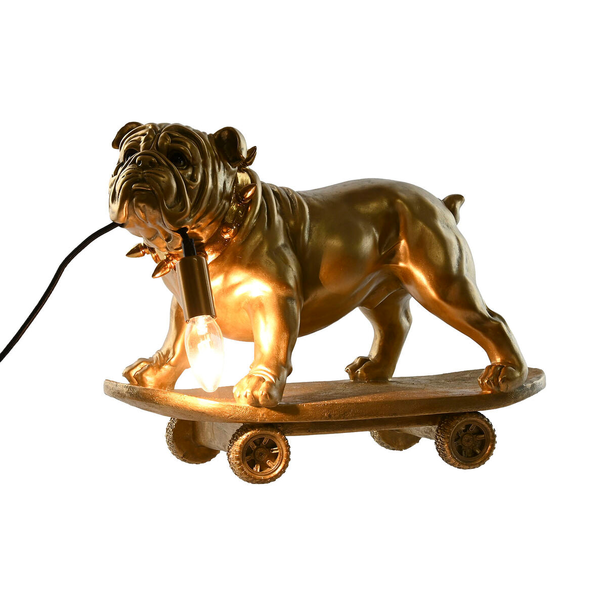 Desk lamp Home ESPRIT Golden Resin 220 V 45 X 23 X 34 cm