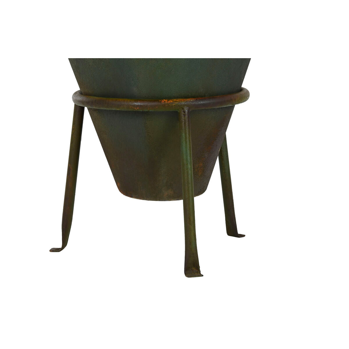 Vase Home ESPRIT Green Metal 49 X 49 X 91 cm Home ESPRIT