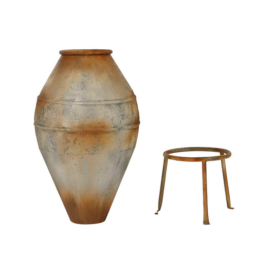 Vase Home ESPRIT Beige Metal 49 X 49 X 93 cm