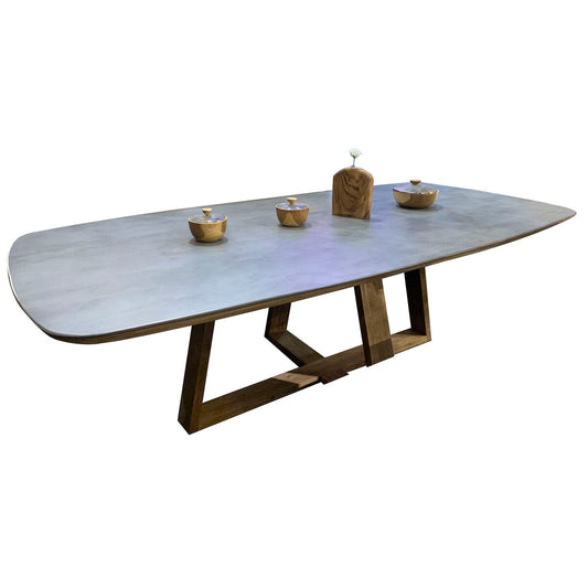 Dining Table Home ESPRIT Ceramic Teak 240 X 120 X 78 cm