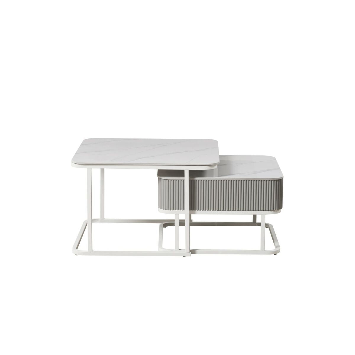 Centre Table Home ESPRIT White 70 x 70 x 45 cm