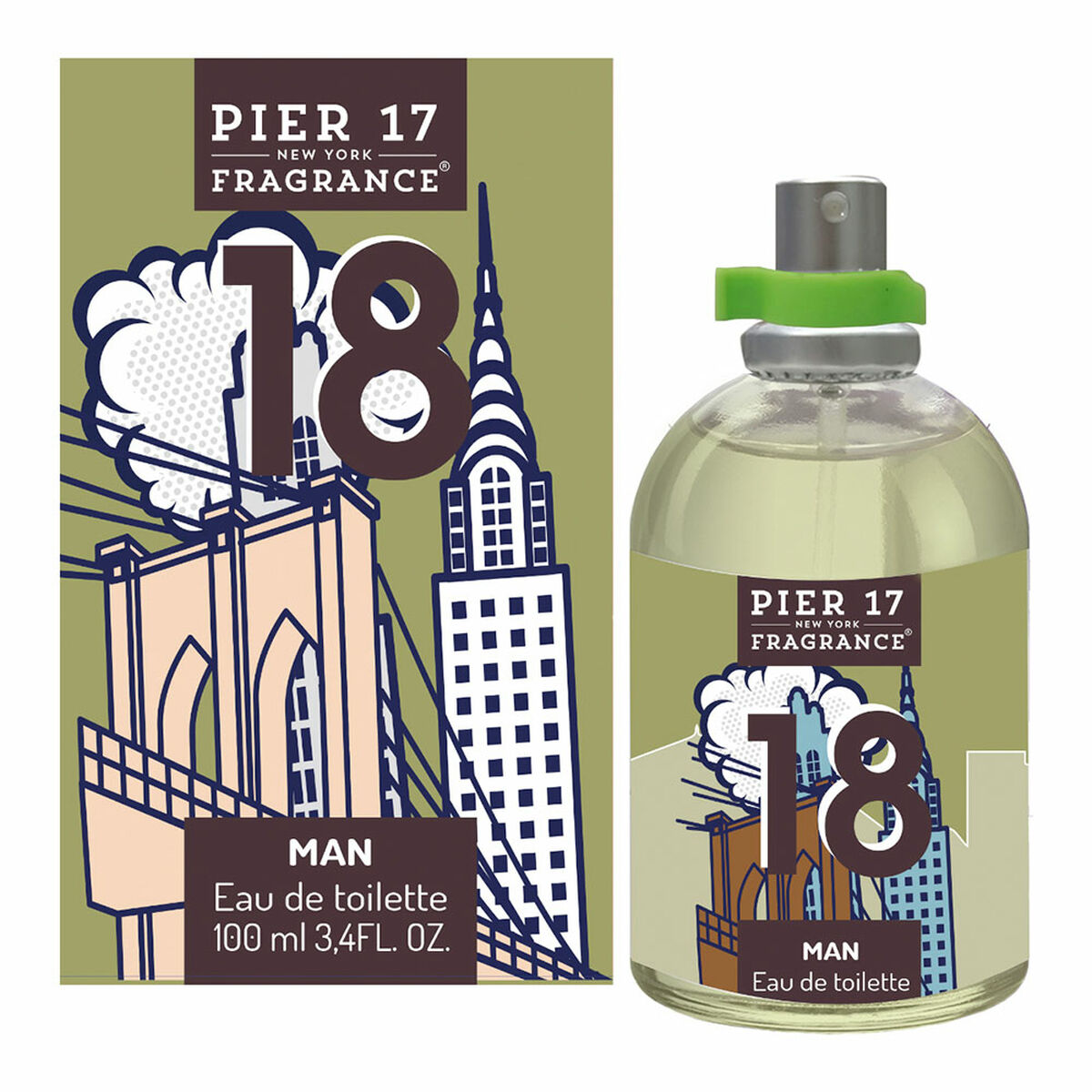 Men's Perfume Pier 17 New York EDT 100 ml 18 Pier 17