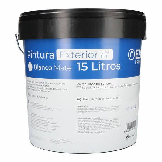 Paint EDM 25405 15 L White Inside/Exterior