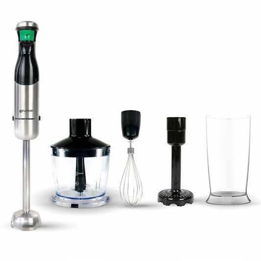 Multifunktionsstavblender med tilbehør Grunkel Black Silver 800 W