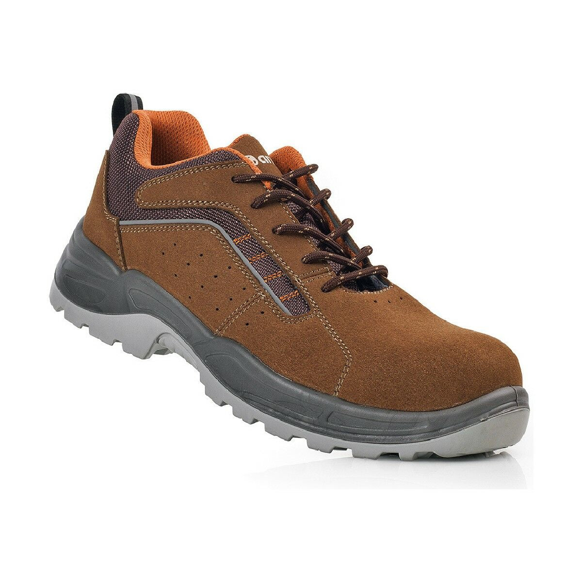 Safety shoes Anibal Lusitania Brown S1P Anibal