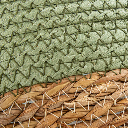 Set of Baskets Alexandra House Living 03786 Brown Green wicker Rattan Natural Fibre (3 Units)