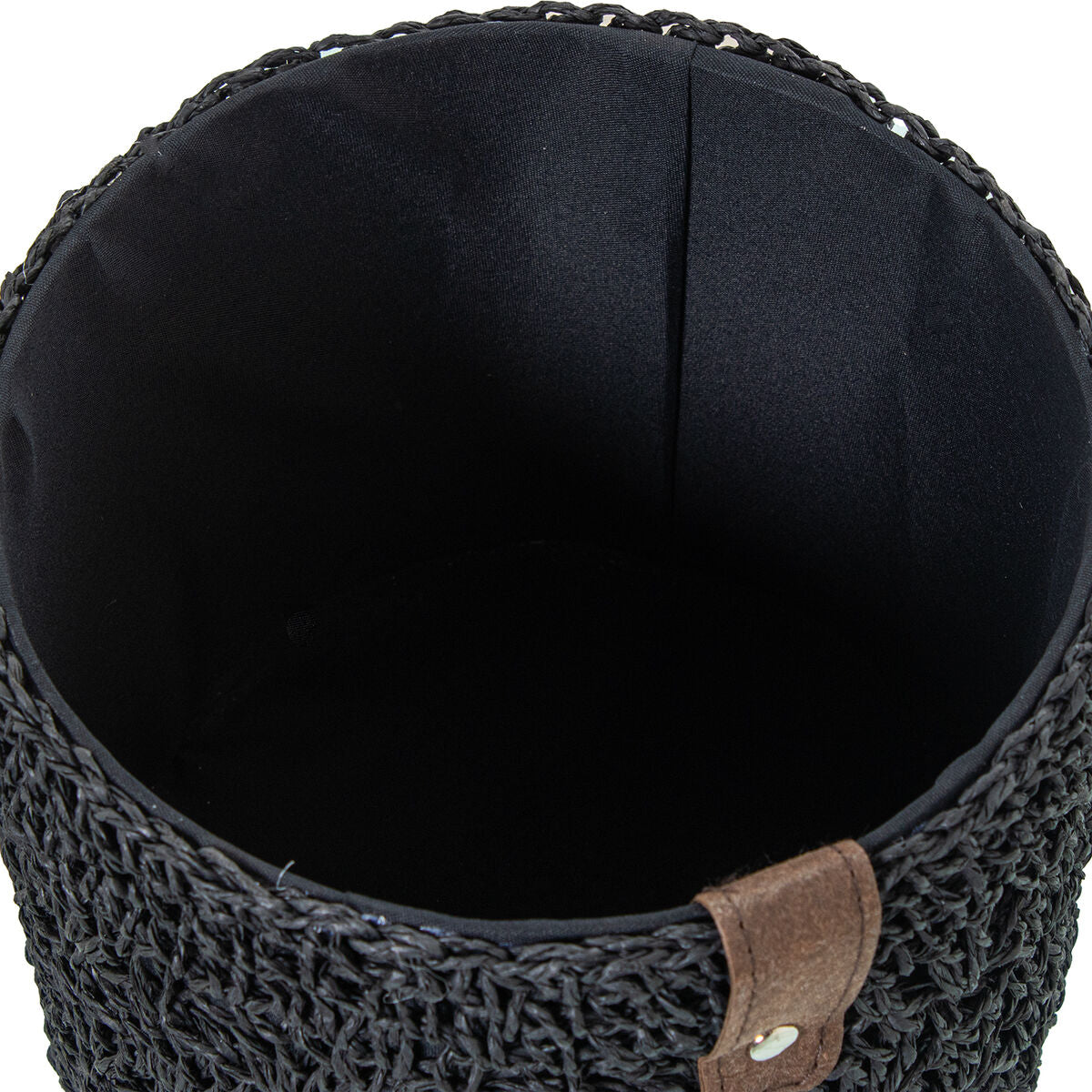 Set of Baskets Alexandra House Living 03822 Black wicker Rattan Natural Fibre (3 Units)