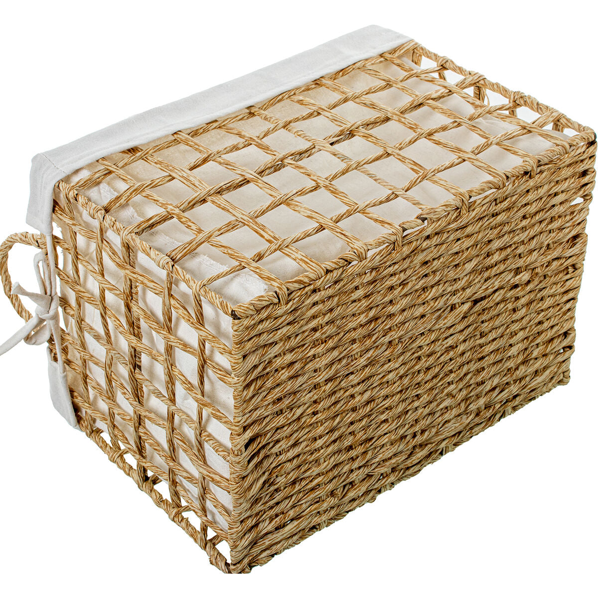 Set of Baskets Alexandra House Living 03849 Brown Wood Rattan Natural Fibre (3 Units)