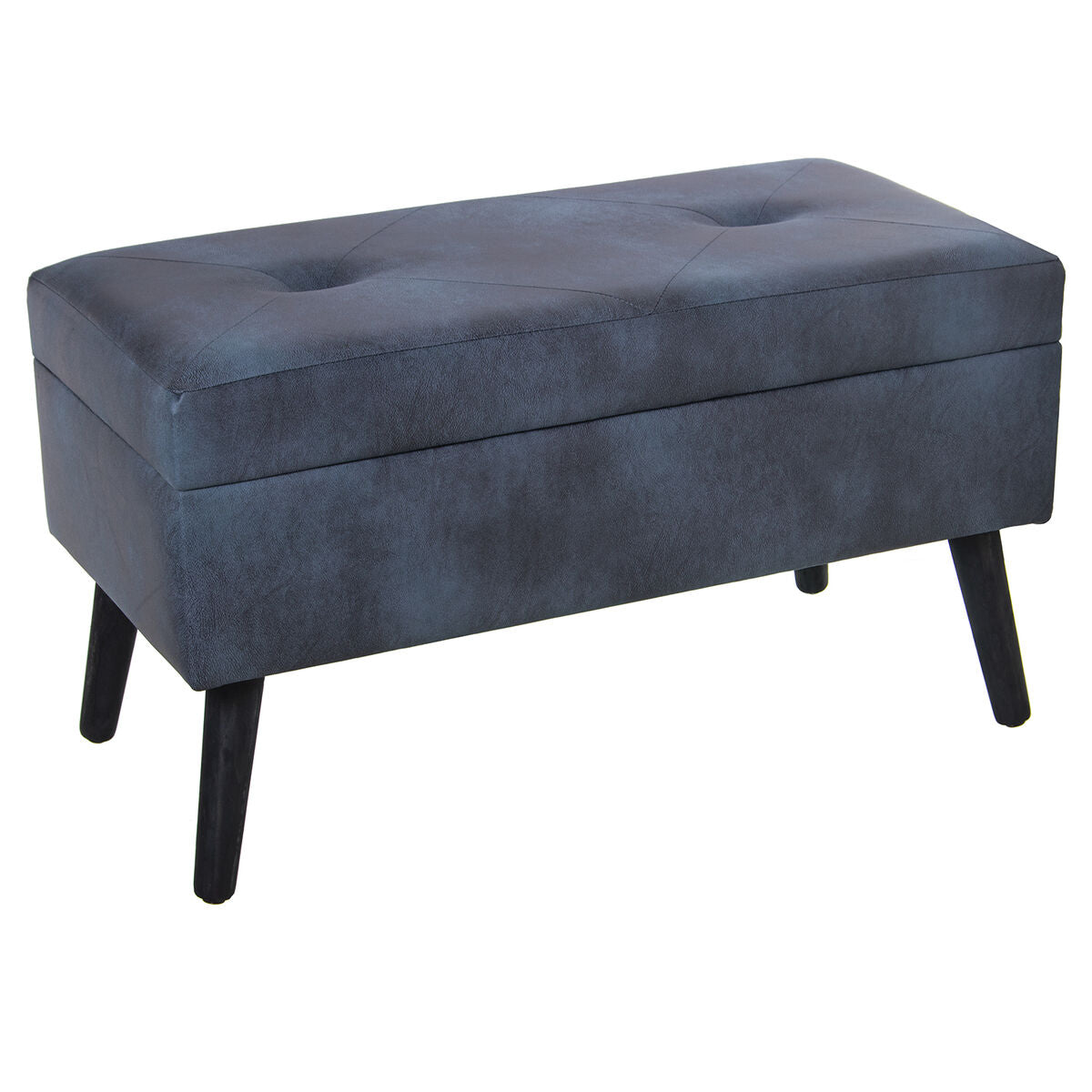 Bench Alexandra House Living Blue Wood 80 x 44 x 40 cm Chest