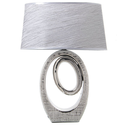 Desk lamp Alexandra House Living Silver Ceramic 40 W 38 x 57 x 24 cm Alexandra House Living