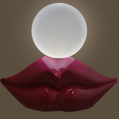 Desk lamp Alexandra House Living Pink Acrylic Plastic Melamin 33 x 29 x 16 cm Lips Alexandra House Living