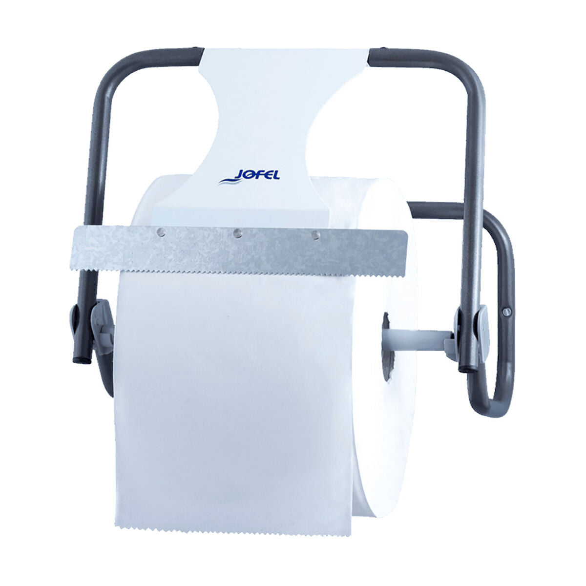 Toiletrulleholder, køkkenrulleholder Jofel industristål 43,5 cm