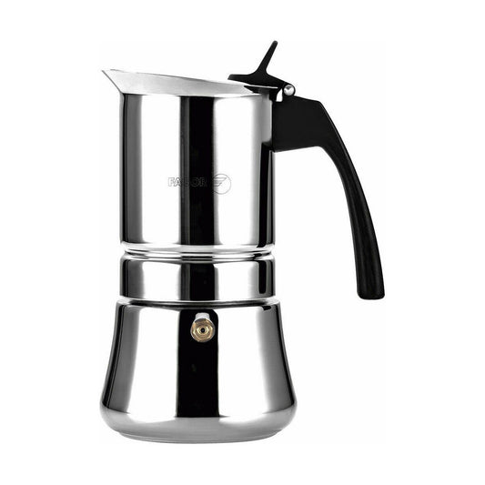 Italian Coffee Pot Fagor Etnica Stainless steel 18/10 6 Cups Fagor