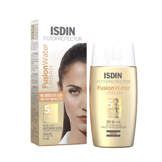 Ansigtssolcreme Isdin Fusion Water Urban Spf 30 50 ml