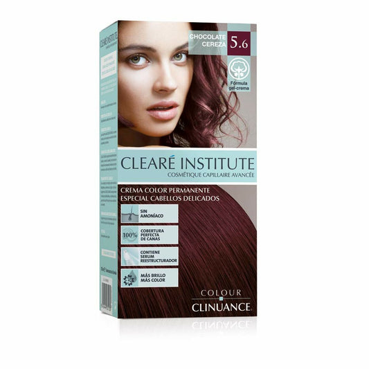 Permanent Colour Creme Clearé Institute Colour Clinuance Nº 5.6-chocolate cereza Clearé Institute