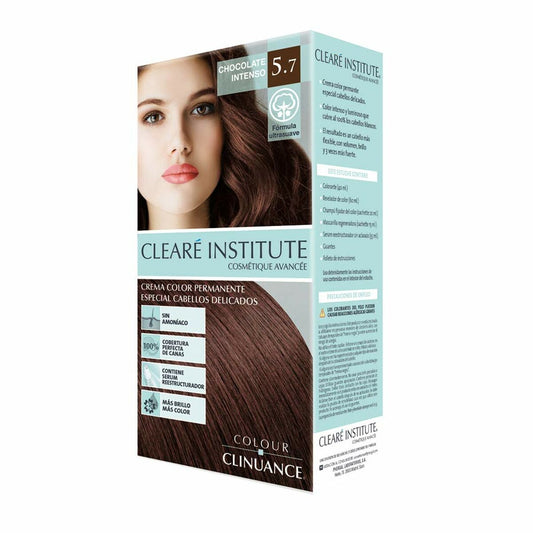 Permanent Colour Creme Clearé Institute Colour Clinuance Nº 5.7-chocolate intenso Clearé Institute