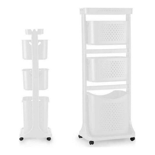 Clothes Trolley Kipit TP-750-1 White Plastic 33 x 112 x 42,5 cm Kipit