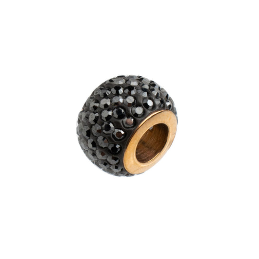 Beads Folli Follie 3P16FRONE Black 1 cm