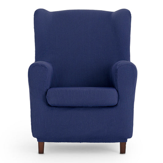 Wingback chair cover Eysa ULISES Blue 80 x 100 x 90 cm