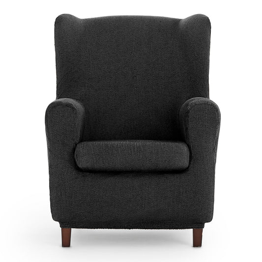 Wingback chair cover Eysa ULISES Dark grey 80 x 100 x 90 cm