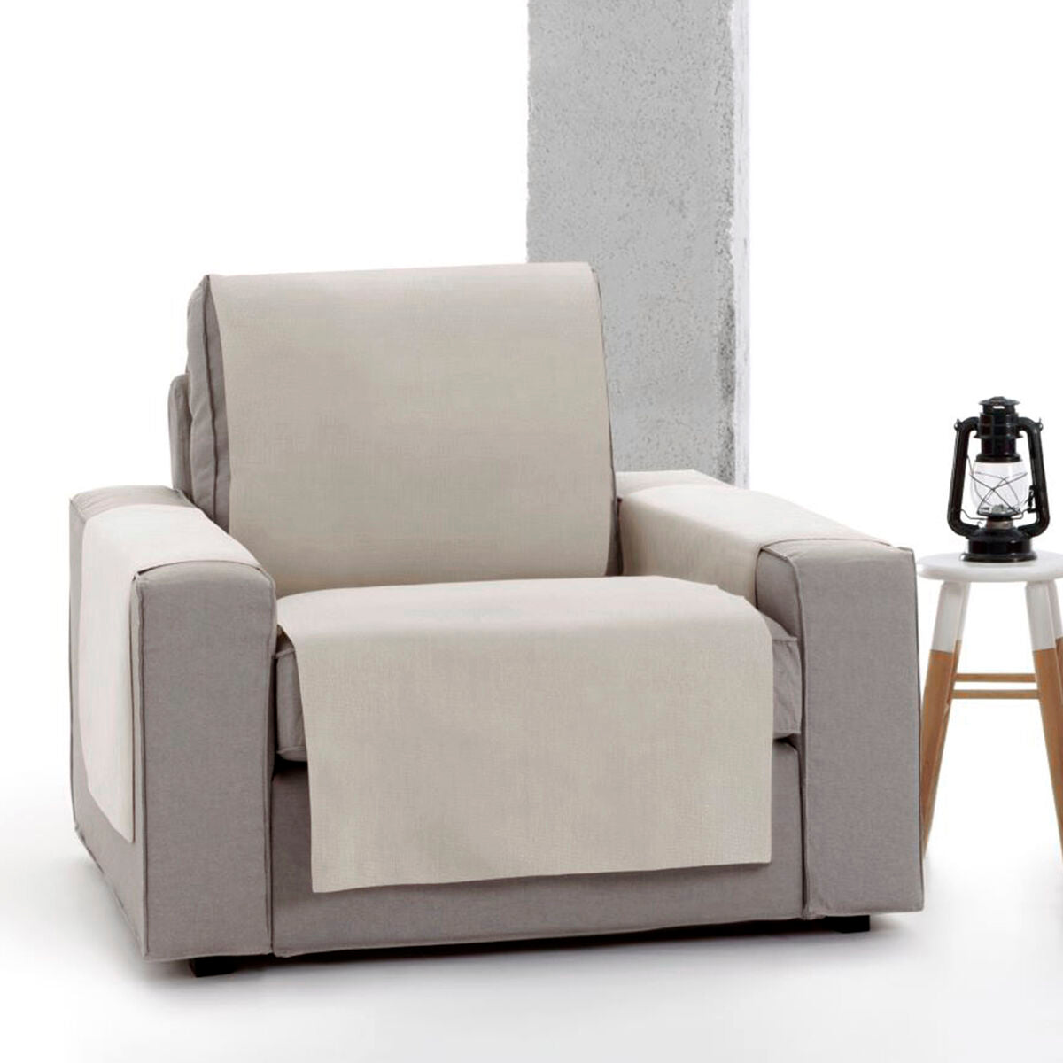 Armchair slipcovers Eysa LEVANTE Beige 100 x 110 x 55 cm Eysa